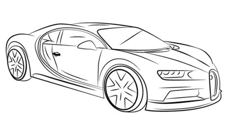 Dibujos De Coches Aprende Cómo Dibujar Un Coche Bugatti