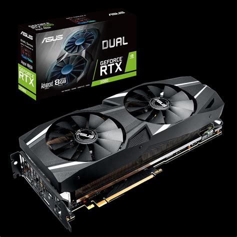 Asus Geforce Rtx 2080 Advanced Overclocked 8g Graphics Card Dual Rtx