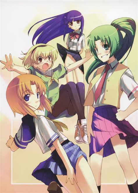 Furude Rika Ryuuguu Rena Houjou Satoko And Sonozaki Mion Higurashi