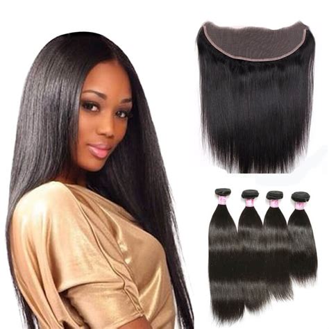 Beautyforever 7A Peruvian Straight Lace Frontal Closure(13*4) With ...