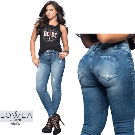 Colombian Lowla Jeans Butt Lifter Push Up Levanta Cola Gluteos Skinny Blue Denim Ebay