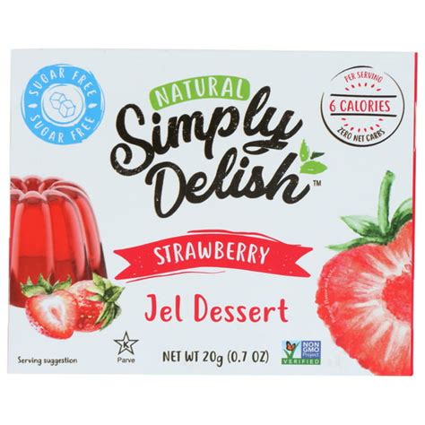 Simply Delish Jel Dessert Strawberry 7 Oz