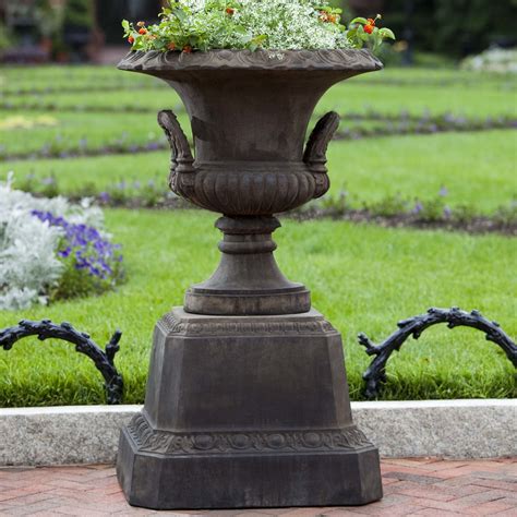 Smithsonian Novelty Urn Planter Gazing Globe Urn Planters Outdoor
