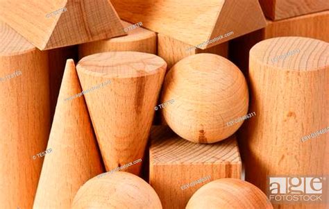 Wooden Geometric Shapes Stock Photo Picture And Low Budget Royalty