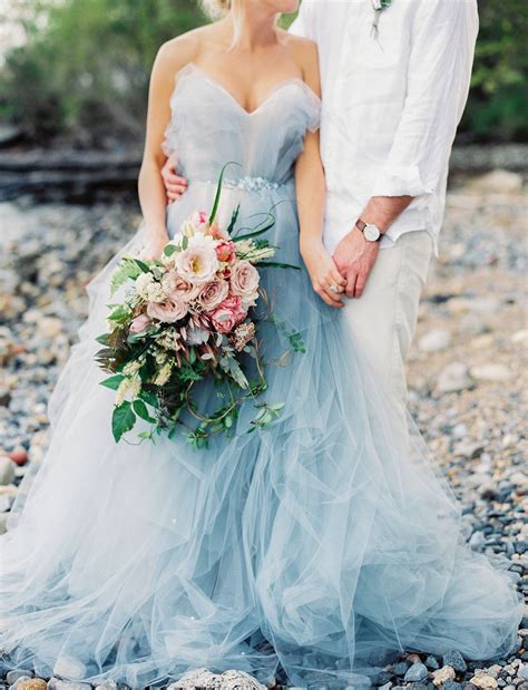 The Latest Wedding Trend Stunning Serenity Blue Wedding Dresses Beau