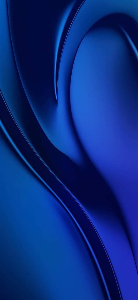 Download Vivo Y20 Dark Blue Wave Wallpaper