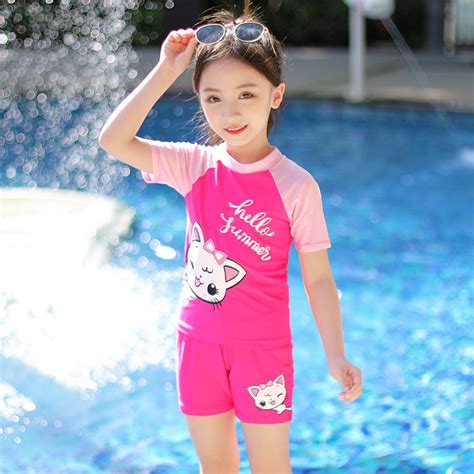 Childrens Swimsuit Womens Split 2020 New Girls Cute Little Princess
