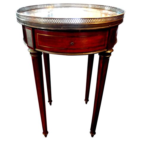 French Louis Xvi Style 19th Century Walnut Bouillotte Table With Marble Top For Sale At 1stdibs