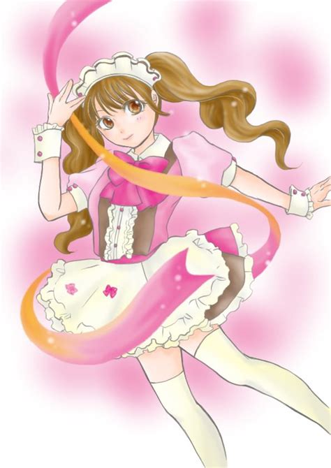 Shiga Hitomi 1girl At Home Cafe Bow Maid Pink Bow Socks Twintails White Socks Image