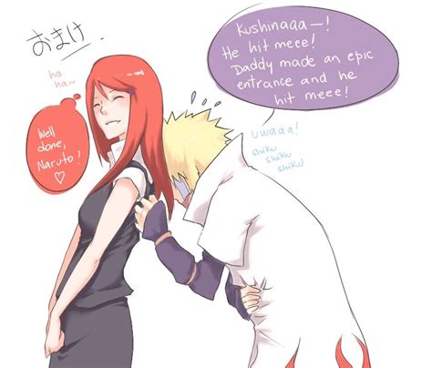 Poor Minato I Mean Kushina Gets Hugged And He Gets Punched Naruto Is Too Funny When Naruto
