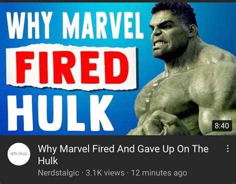 Why Marvel Hulk Why Marvel Fired And Gave Up On The Hulk Nerdstalgic