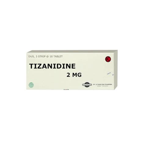 Tizanidine 2 Mg 10 Tablet Kegunaan Efek Samping Dosis Dan Aturan