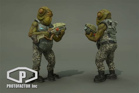 Sci Fi Alien Bounty Hunter Characters Unity Asset Store