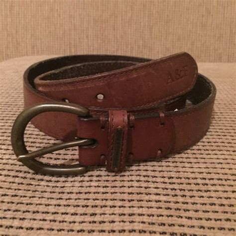 Abercrombie And Fitch Brown Leather Belt Nwot Brown Leather Belt Leather Belt Leather