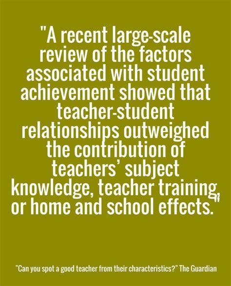 Businesses that perceive the importance of building customer relationships develop an emotional connection towards them and retain with them for a long time. Statistic Of The Day: The Importance Of Teacher-Student ...