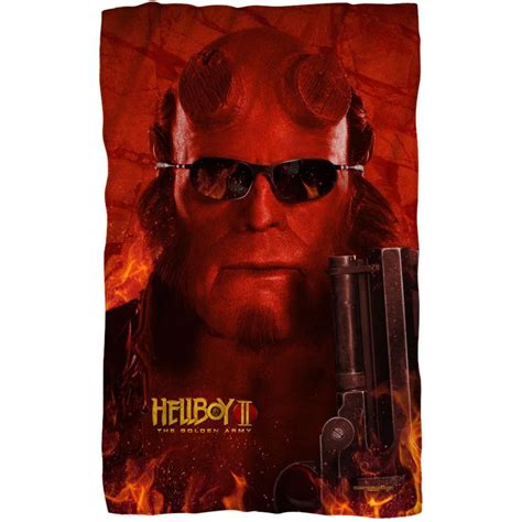 Big Red Size 36x58 Hellboy Movie How To Wear A Blanket Scarf Poly