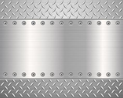Silver Metal Plate Background Vector Welovesolo