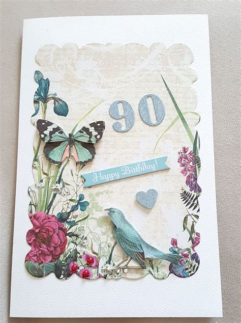 Happy 90th birthday card, 90th birthday gift for women men, 90 years but who's counting funny greeti. 90th Birthday - Scrapbook.com | 90th birthday cards ...
