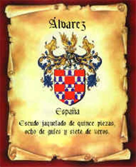 Filomena la Espada del Triunfo Escudo del apellido Álvarez