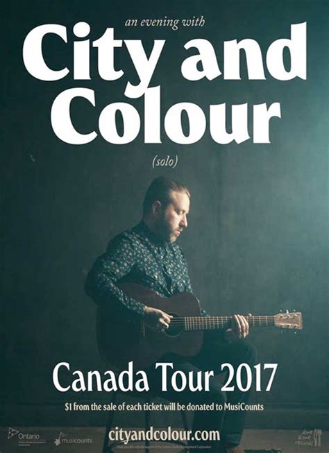 City And Colour Announces 2017 Canadian Solo Tour Exclaim