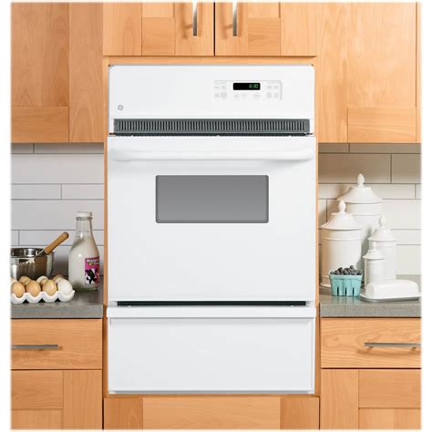 Ge 24 Built In Single Gas Wall Oven White On White Jgrp20wejww Best Buy