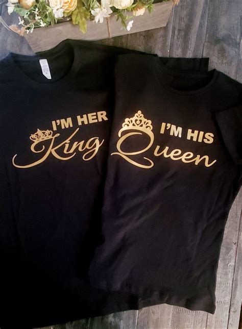 King And Queen T Shirts I Am Her King T Shirt I Am His Etsy
