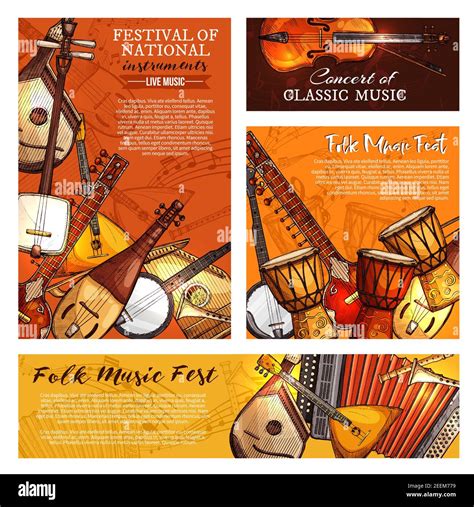Live Music Festival Or National And Ethnic Folk Musical Instruments