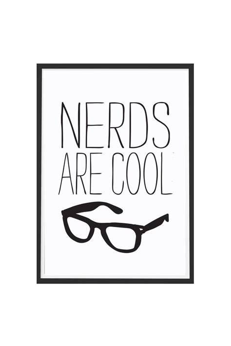 Poster With Frame Nerds Are Cool Posters Wall Art Prints Shop