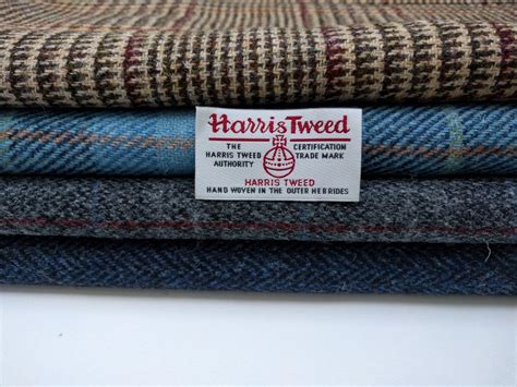 Harris Tweed Fabrics 4 Piece Mix
