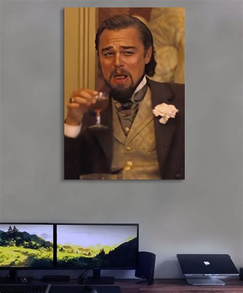Leonardo Dicaprio Meme Scene From Django Unchained Canvas Wall Etsy
