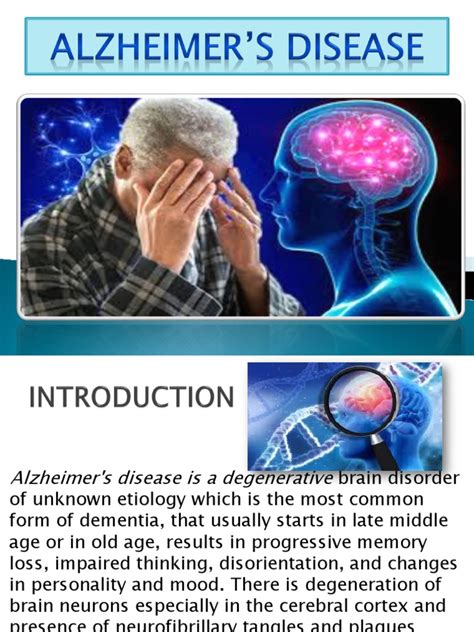 Alzheimer’s Disease Ppt Alzheimer S Disease Caregiver