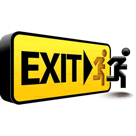Emergency Exit Signs Clipart Free Download On Clipartmag