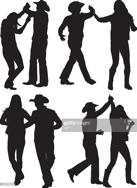 Cowboy Couple Country Dancing High Res Vector Graphic Getty Images