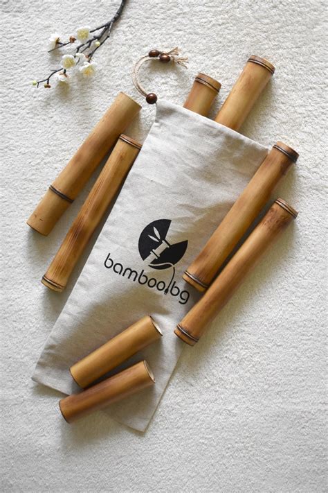 Bamboo Massage Sticks Set Of 8 Massage Tools Wooden Labor Etsy