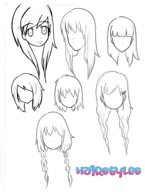 Chibi Hairstyles Chibi Hair Drawings Chibi Drawings