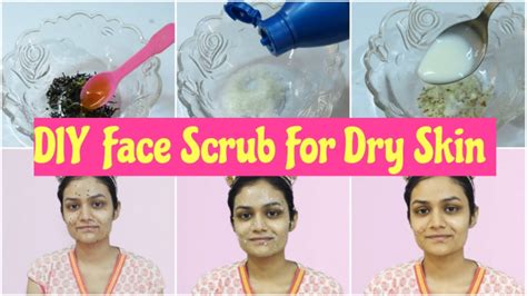 Diy Face Scrub For Dry Flaky Skin Homemade Exfoliating Face Scrub For