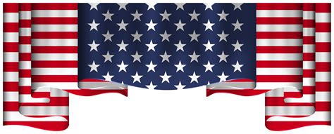 Flag usa flag banner png free transparent png clipart images. Library of usa flag decoration clip transparent download png files Clipart Art 2019