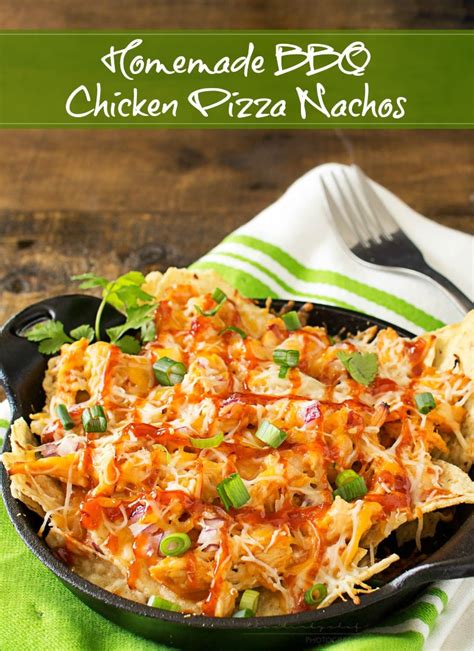 These pizza nachos are honestly some of the best things i have ever made in my humble opinion. Oven Baked BBQ Chicken Pizza Nachos - The Chunky Chef