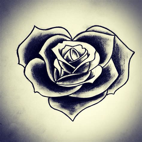 We're on highway 8, just 2 miles. Heart shaped rose | Rose tattoos, Rose heart tattoo, Heart ...