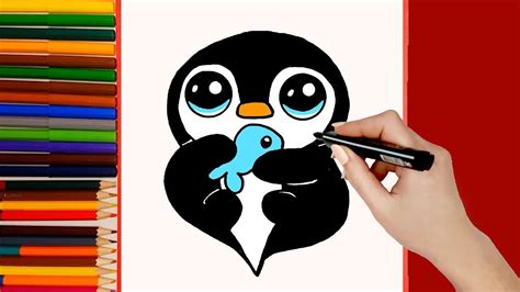 Cómo Dibujar Un PingÜino Kawaii Fácil How To Draw A Cute Penguin Easy
