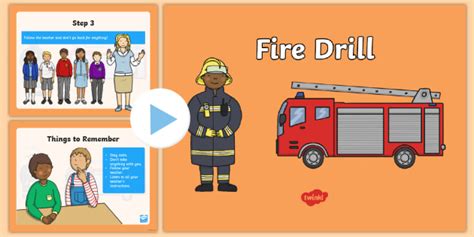 Fire Drill Powerpoint Presentation Fire Safety Twinkl