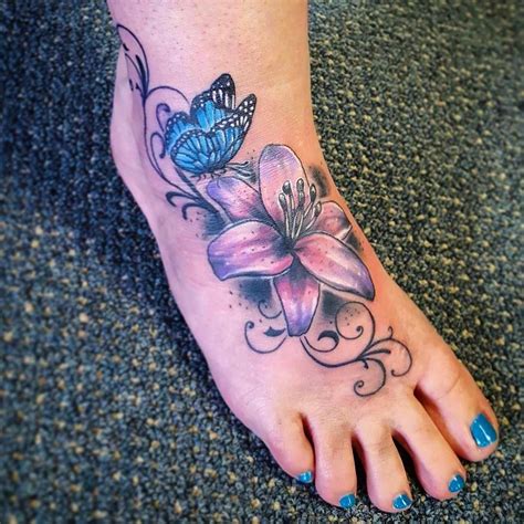 Lily Foot Tattoos