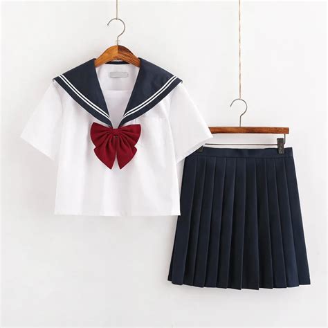 New Summer Shortlong Sleeve Uniforms Japanese School Dress Uniform