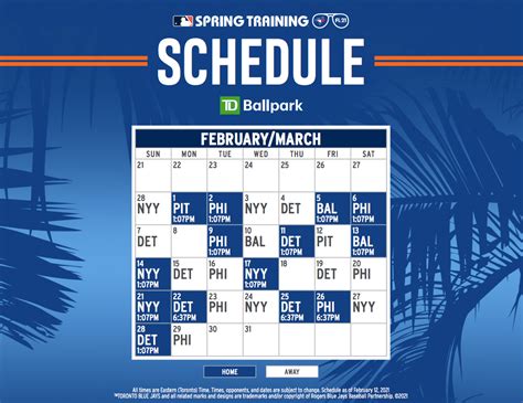Blue Jays To Begin Spring Training Games This Month Schedule Offside