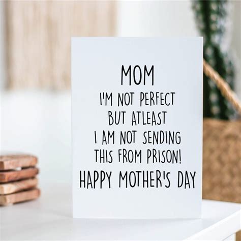 Funny Mothers Day Card Naughty Mothers Day Card Etsy