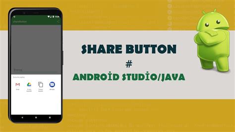 Share Button Android Studio Java Youtube