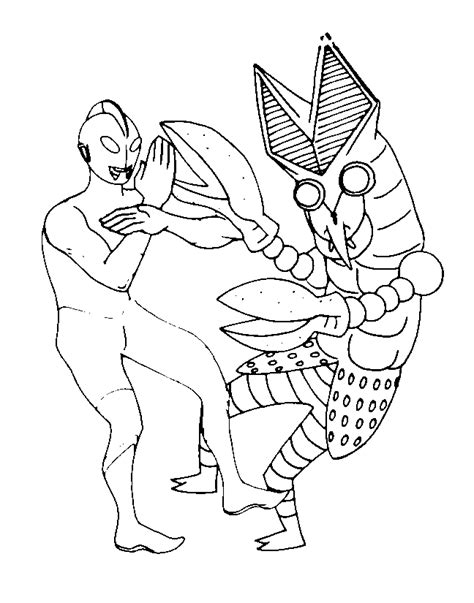 Ultraman Monsters Coloring Page
