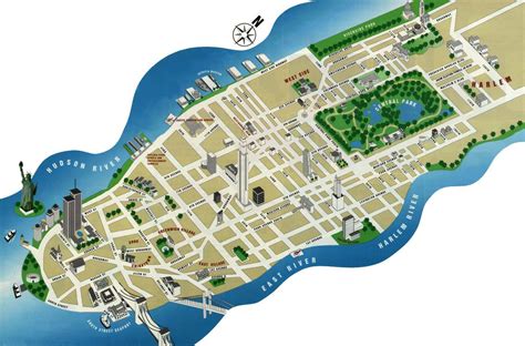 Mapas Detallados De Manhattan Para Descargar Gratis E Imprimir