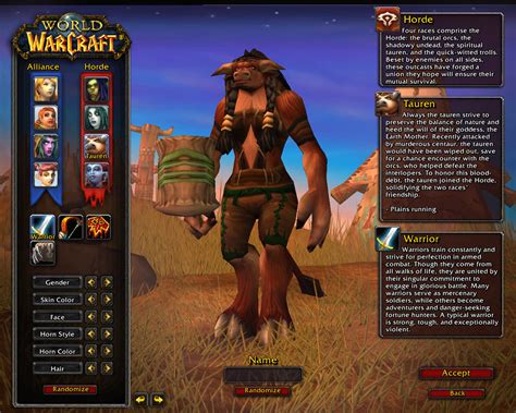 Screenshot D Une Tauren De La Classe Du Warrior World Of Warcraft