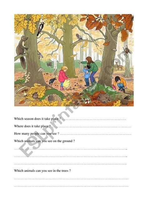 Autumn Esl Worksheet By Frieda76